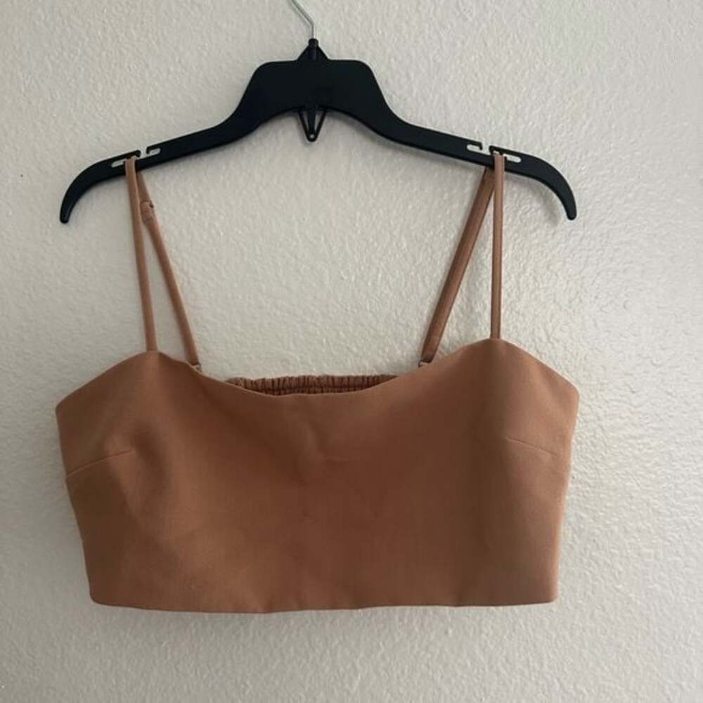 Abercrombie & Fitch Cropped Camisole with Smocked Back